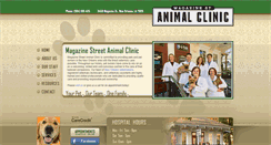 Desktop Screenshot of magazinestreetanimalclinic.com